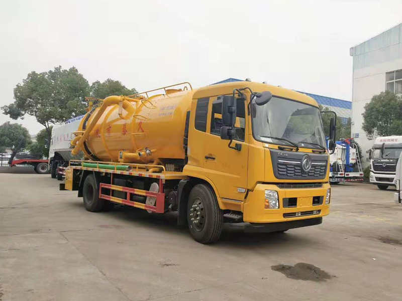 東風(fēng)天錦15方清洗吸污車