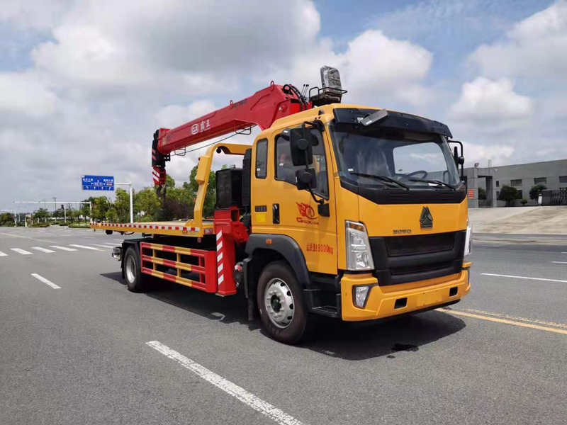 重汽清障車(chē)帶吊